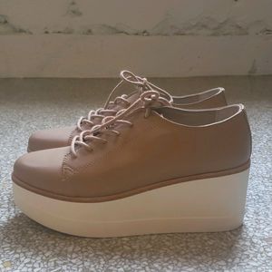 New Steve Madden Kimber Nude Wedges / Platforms